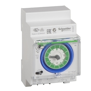 Interruttore Orario Meccanico SCHNEIDER ELECTRIC Acti 9-IH, 7 Giorni-200h di Memoria, Prodotto CCT15367 - Product Image 1