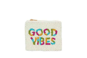 Country Girl Cute Mini Canvas Cierre con cremallera Bolsa de maquillaje Bolsa de monedas con cuentas de semillas con estilo bordado estampado Tipo de estuche - Product Image 2