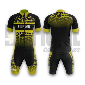 Pantalones cortos con pechera de ciclismo para hombre, mallas transpirables de secado rápido con estampado de sublimación completa, cuello levantado, cremallera, estilo informal, Pakistán - Product Image 2