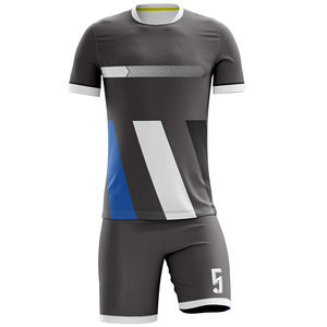 Camiseta de fútbol transpirable de poliéster liso para hombre, conjuntos de uniformes de fútbol FC, ropa de fútbol, conjunto de fútbol de malla - Product Image 6