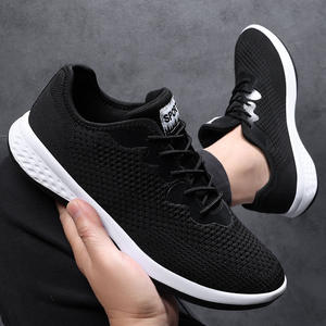 Factory Custom Wholesale <b>Men's</b> Casual Sports <b>Shoes</b> DTY Breathable <b>Lightweight</b> Lining Mesh Lace-up Soft Runners <b>Shoes</b> <b>Men</b> - Product Image 3