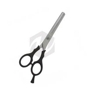 Tijeras de Entresacar para Cabello con Mango Ergonómico, Tijeras Profesionales de Peluquería Hechas de Acero Metálico con Agarre Cómodo para los Dedos - Product Image 2