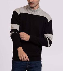 Vente en gros de nouvelles ventes de pulls tricotés respirants à séchage rapide pour hommes chandails de vêtements de sport pour hommes de couleur unie fabriqués en usine - Product Image 4