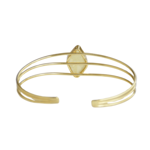 <b>Adjustable</b> Brass <b>Bracelet</b> 18K Gold Plated Statement Handmade Unisex Fashion Jewelry Factory Price OEM ODM - Product Image 2