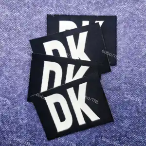 Customized High Soft Quality Woven Clothes Label Tag Fashion Woven Clothing Neck Label Weave Embossed Logo For Cloth