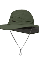Chapeau de soleil personnalisé avec logo, protection UV, chapeau boonie pour la pêche, la randonnée, le jardin, la plage, 100% coton denim, fermeture à cordon, Bangladesh