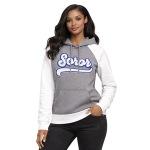 Sudadera con Capucha de Manga Raglán Gris Acero 20 Zeta Phi Beta Soror, Inspirada en los Fundadores de 1920, Hermandad Griega, Ropa Premium para Mujeres Elegantes - Product Image 1