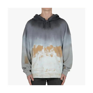 Fabricant OEM personnalisé DTG imprimé logo vieilli Vintage sweats à capuche coton lourd lavé à l'acide soleil délavé sweat à capuche - Product Image 1