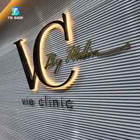Letras de Canal con Retroiluminación LED de Alta Calidad para Uso Comercial Seguro en Exteriores, Letrero Luminoso con Nombre de Empresa para Fachada de Tienda