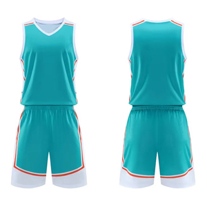 Vêtements de sport en polyester BSCI pour hommes, ODM et OEM, uniformes d'équipe, maillot de basket-ball au meilleur design, logo personnalisé, maillot de basket-ball avec short - Product Image 2