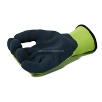 Guantes de Trabajo con Certificación EN388, Guantes de Seguridad con Palma Recubierta de Látex Texturizado, Tejidos en Nailon y Poliéster