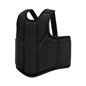 Protection de Poitrine en Cuir et Caoutchouc Premium pour les Arts Martiaux, la Boxe et les Entraînements de Fitness - Protection Corporelle Confortable et Respirante - Product Image 2