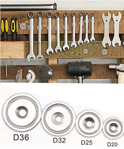 Imanes de Neodimio Super Fuertes con Orificio Avellanado |   Imanes de Neodimio de Alta Resistencia con Base Redonda <span class=keywords><strong>y</strong></span> Tornillos para Colgar Utensilios de Cocina - Product Image 5
