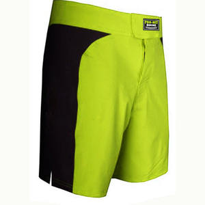 Pantalones cortos de boxeo MMA con logotipo personalizado para hombre, ropa de entrenamiento de lucha de tela de poliéster transpirable con estampado personalizado de alto rendimiento - Product Image 3