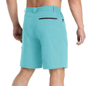 Venta al por mayor de pantalones cortos de malla Cargo para la venta de hombres de doble rodilla Joggers Pantalones rectos Fitness personalizado Logo pantalones cortos de entrenamiento para hombres - Product Image 2