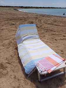 Marin Motif Serviette De Plage Coton Turc Peshtemal Coloré Femmes Hommes Plage Mer Maison Sauna Séchage Rapide Lavable Glands - Product Image 3