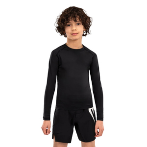 Rashguard à manches longues personnalisé pour enfants et adultes, vente en gros, vêtements de sport BJJ MMA, impression par transfert thermique, léger et respirant - Product Image 1