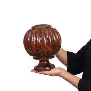 Handmade Turn Wood & Resin Cremation Urn for Human for Male Female <b>Keepsake</b> Urn <b>Box</b> for Adults - Product Image 6