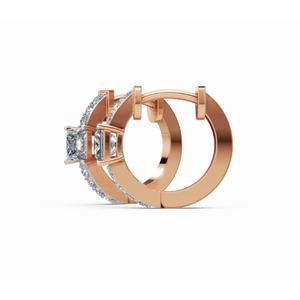 Boucles d'oreilles clous exclusives en or 14 carats, diamants Last Princess Radiance, bijoux de laboratoire, vente en gros, fournisseur OEM - Product Image 2