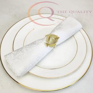 Ronds de serviette en métal modernes pour la décoration de table, accessoires de mariage écologiques pour une présentation élégante à la maison et lors d'événements - Product Image 4