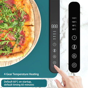 XHJ New Fast <b>Heating</b> Foldable Eco-Friendly Heat Resistant Rectangle Food Portable <b>Electric</b> Warming Tray Smart Silicone Plate Mat - Product Image 4