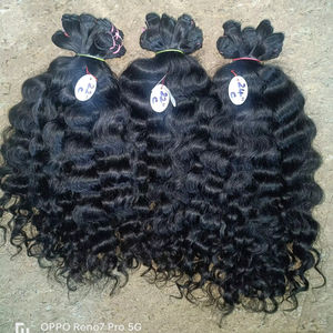 Indian Virgin Remy Single Drawn Bulk 100% Cutícula alineada Extensiones de cabello humano Máquina Doble trama Tejido Crudo Sin procesar - Product Image 5