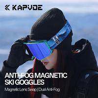 Lunettes de soleil KAPVOE tendance pour la neige avec verres photochromiques intelligents et ventilation double cycle