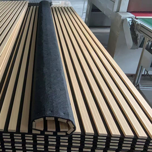 Aku phong cách hiện đại Gỗ Acoustic bảng MDF Polyester Pet Foam Veneer cách âm khách sạn trẻ em phòng họp thiết kế mô hình 3D - Product Image 1