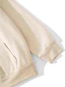 Sudadera con Capucha de Forro Polar con Cremallera Completa y Logotipo Personalizado, Ropa Urbana Gruesa, 100% Algodón, Resistente al Viento, Impermeable, Transpirable, para Hombre, Invierno - Product Image 5