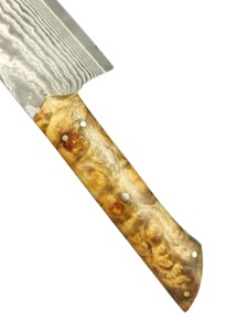 Vente en gros Personnalisé Premium Qualité OEM ODM Service Professionnel Style Japonais Couteau de Chef Damas Acier Blanc Ombre Bois - Product Image 4