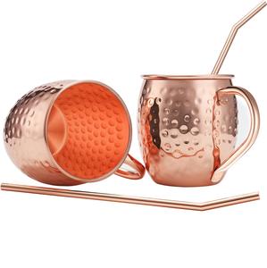 Nueva taza de agua de cobre y acero inoxidable taza de cobre de mula de Moscú para cóctel y taza Vicky artículos de bebida hechos a mano - Product Image 2