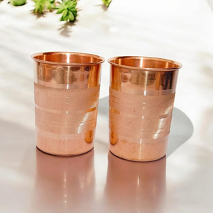 Copas de vino de vidrio de Metal de cobre pulido brillante más buscadas Agua de bebida saludable El mejor precio para ocasiones de fiesta - Product Image 4