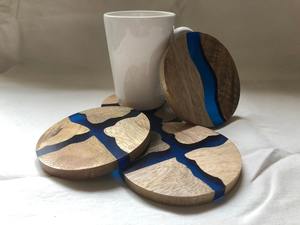Rustic Coasters <b>Wooden</b> <b>Slices</b> Modern Woodwork Rustic Wedding Decor Coaster by SANIYA <b>Wooden</b> coaster Engraved by KSN - Product Image 3