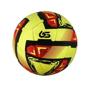 サッカーボール赤黄色カタール世界公式サイズPUマッチカップサッカーボール