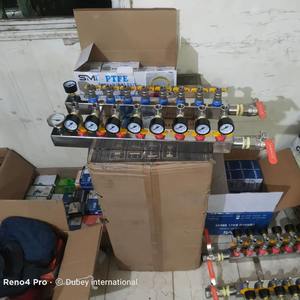 Collecteur d'eau Dubey International 10 entrées/sorties Super A avec robinet à bille, manomètre, garantie de 2 ans, sans rouille, longue durée de vie - Product Image 5