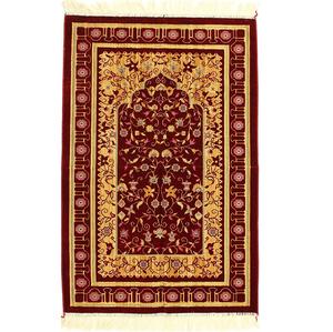 Maroon Color Custom Made Blank Prayer Mats Islamic <b>Carpets</b> Rugs Hot Selling Hot Sale Blank Wholesale OEM Rug Mats Namaz Mats - Product Image 6