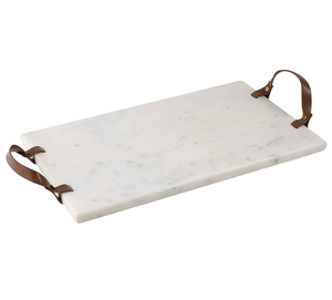 Plateaux de service en marbre blanc rond de nouvelle conception, décoration de luxe en Chine, finition en marbre décoratif - Product Image 5