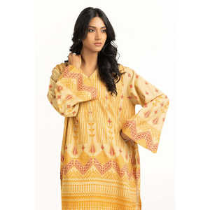 Conjunto Coordinado Bohemio Estampado Khaddar para Mujer, Talla XXS, Dos Piezas, IUSTTS-1382, para Primavera/Verano - Product Image 1