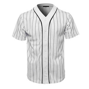 Uniformes de baseball respirants et à séchage rapide de haute qualité, design personnalisé OEM, vêtements d'équipe, col en V, 100% polyester, chemises de sport personnalisées - Product Image 2