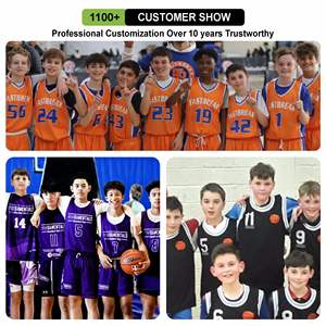 Ensemble d'uniformes de basket-ball à séchage rapide personnalisés maillots respirants shorts avec logo de l'équipe imprimé pour vêtements de sport d'été - Product Image 5