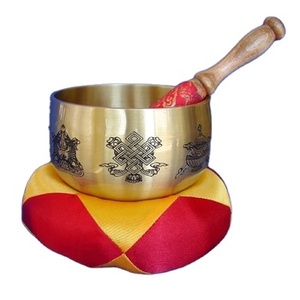 Juego de cuencos de latón de nuevo diseño de cuencos de canto con meditación de alta calidad curativa budista hecho a mano para artículos de Iglesia - Product Image 1