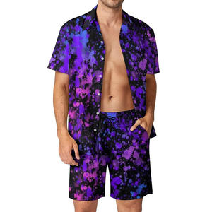 Ensemble t-shirt et short assortis en tissu tissé respirant et à séchage rapide pour hommes Offre Spéciale - Product Image 5