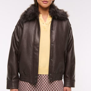 Chaqueta de Motocicleta de Cuero Genuino para Mujer de Alta Calidad, Transpirable, con Tela Satinada, Prenda Exterior Informal con Cremallera - Product Image 4