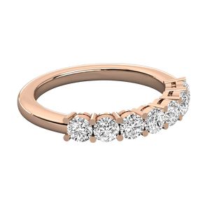 Anillo de Eternidad de Diamantes Cultivados en Laboratorio de Oro de 14K para Mujer, Anillo de Boda y Promesa, Joyería Fina con Certificado IGI, Chapado en Rodio - Product Image 3