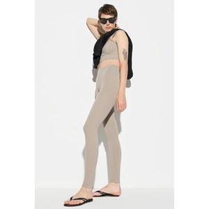 Leggings de sport décontractés 100% coton, taille mi-haute - Product Image 1