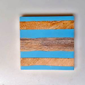 Juego de posavasos personalizado de resina de mármol de madera de gran venta 128 con color natural y personalizado hecho en La India - Product Image 4
