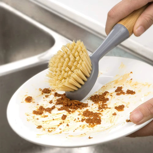 Long <strong>Handle</strong> Kitchen <strong>Scrub</strong> <strong>Brush</strong> for Pots Pans and Sink Cleaning Eco Friendly Bamboo <strong>Handle</strong> Dish <strong>Brush</strong> - Product Image 6