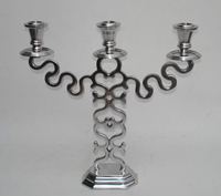 Ausgefallene günstige Preis Großhandel Phantasie dekorative Menorah Mini Kerzenhalter Preiswerte Premium-Look Designer Menorah Kerzenhalter