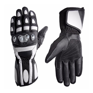 New Design Comfortable Casual Black Leather <b>Touch</b> <b>Screen</b> Full Finger Motorbike Racing <b>Gloves</b> Breathable Waterproof Sports - Product Image 1