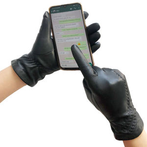 Factory Price Leather Driving <b>Gloves</b> Great Quality Customized Logo Suitable <b>Touch</b> <b>Screen</b> Leather Driving <b>Gloves</b> - Product Image 4